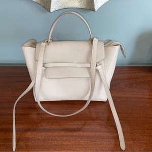 CELINE Belt Bag Mini Taupe Grained Calfskin Leather